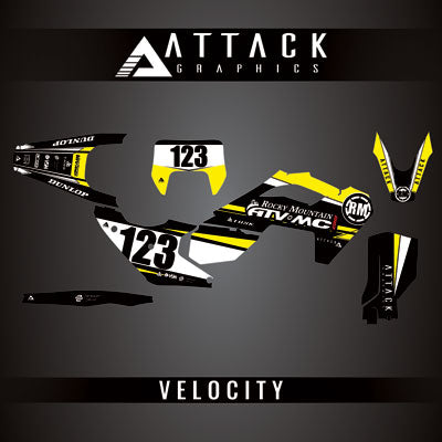 Attack Graphics Custom Velocity Complete Bike Graphics Kit#206982-P1
