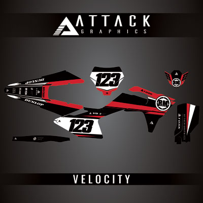 Attack Graphics Custom Velocity Complete Bike Graphics Kit#206982-P1