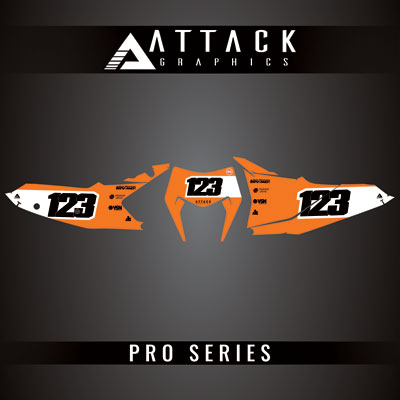 Attack Graphics Pro Series Number Plate Backgrounds#206985-P