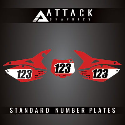 Attack Graphics Pro Series Number Plate Backgrounds#206985-P