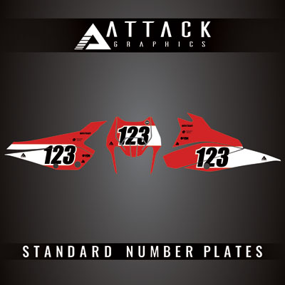 Attack Graphics Pro Series Number Plate Backgrounds#206985-P