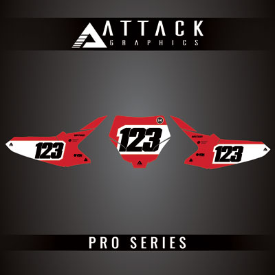 Attack Graphics Pro Series Number Plate Backgrounds#206985-P