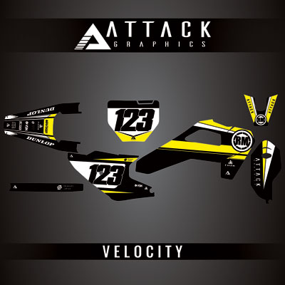 Attack Graphics Custom Velocity Complete Bike Graphics Kit#206982-P1