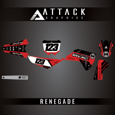 Attack Graphics Custom Renegade Complete Bike Graphics Kit#206979-P1
