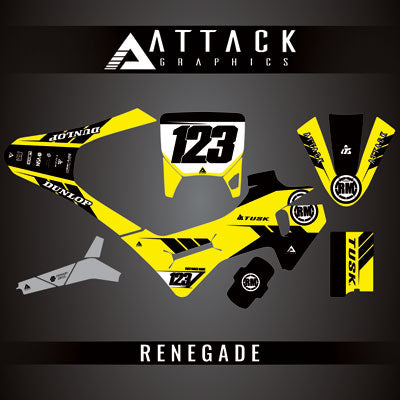 Attack Graphics Custom Renegade Complete Bike Graphics Kit#206979-P1