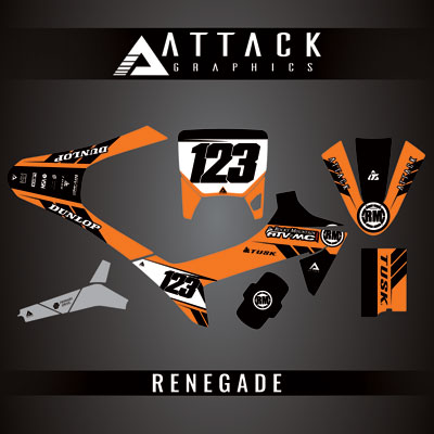 Attack Graphics Custom Renegade Complete Bike Graphics Kit#206979-P1