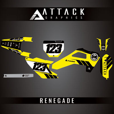 Attack Graphics Custom Renegade Complete Bike Graphics Kit#206979-P1