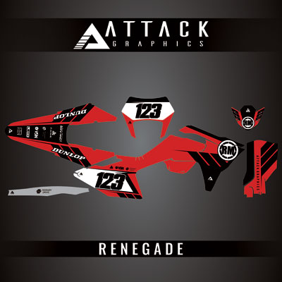 Attack Graphics Custom Renegade Complete Bike Graphics Kit#206979-P1