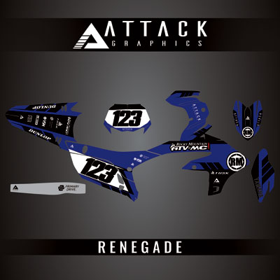 Attack Graphics Custom Renegade Complete Bike Graphics Kit#206979-P1