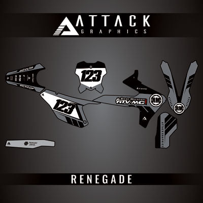 Attack Graphics Custom Renegade Complete Bike Graphics Kit#206979-P1