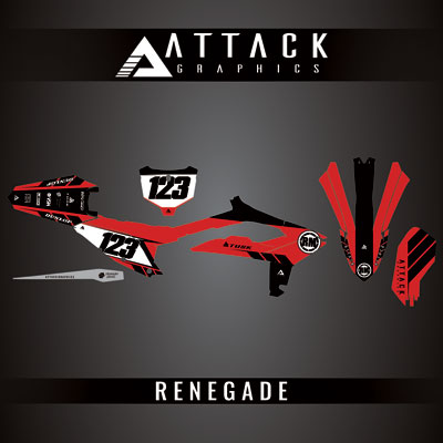 Attack Graphics Custom Renegade Complete Bike Graphics Kit#206979-P1