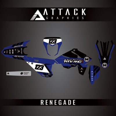 Attack Graphics Custom Renegade Complete Bike Graphics Kit#206979-P1