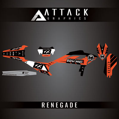 Attack Graphics Custom Renegade Complete Bike Graphics Kit#206979-P1