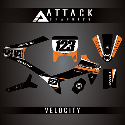 Attack Graphics Custom Fury Complete Bike Graphics Kit#206972-P