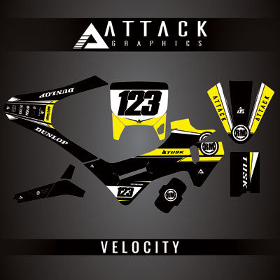 Attack Graphics Custom Velocity Complete Bike Graphics Kit#206982-P1