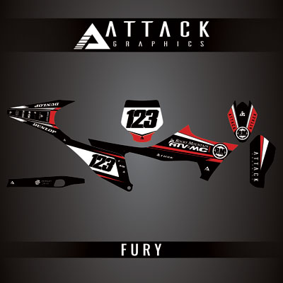Attack Graphics Custom Velocity Complete Bike Graphics Kit#206982-P1