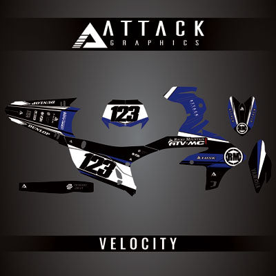 Attack Graphics Custom Velocity Complete Bike Graphics Kit#206982-P1