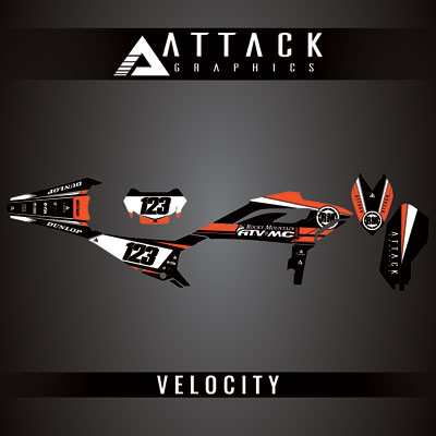 Attack Graphics Custom Velocity Complete Bike Graphics Kit#206982-P1