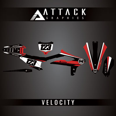 Attack Graphics Custom Velocity Complete Bike Graphics Kit#206982-P1