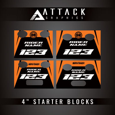 Attack Graphics Tusk Moto Starting Blocks Replacement Decals#216131-P