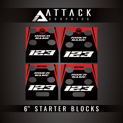 Attack Graphics Tusk Moto Starting Blocks Replacement Decals#216131-P