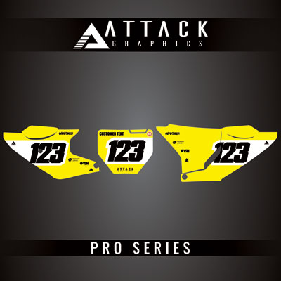 Attack Graphics Pro Series Number Plate Backgrounds#206985-P1
