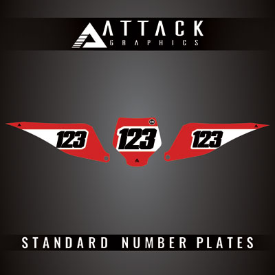 Attack Graphics Pro Series Number Plate Backgrounds#206985-P1