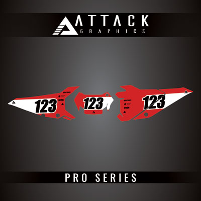 Attack Graphics Pro Series Number Plate Backgrounds#206985-P1