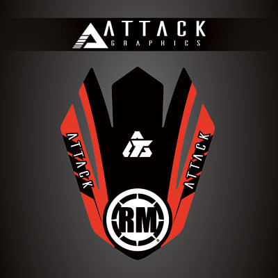 Attack Graphics Renegade Front Fender Decal#207123-P