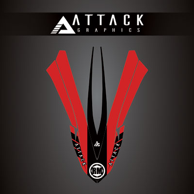Attack Graphics Renegade Front Fender Decal#207123-P