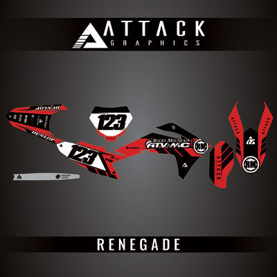 Attack Graphics Custom Renegade Complete Bike Graphics Kit#206979-P1