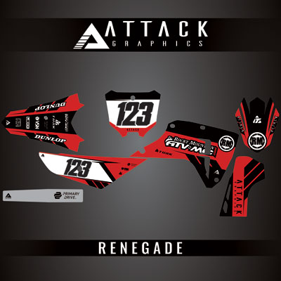 Attack Graphics Custom Renegade Complete Bike Graphics Kit#206979-P1