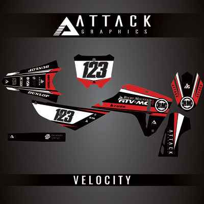 Attack Graphics Custom Velocity Complete Bike Graphics Kit#206982-P1