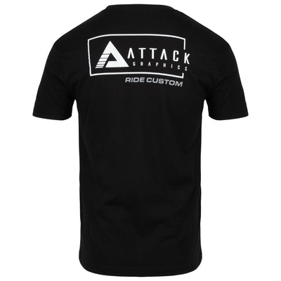 Attack Graphics Ride Custom T-Shirt XXX-Large Black#217-201-0006