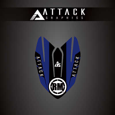 Attack Graphics Renegade Front Fender Decal#207123-P