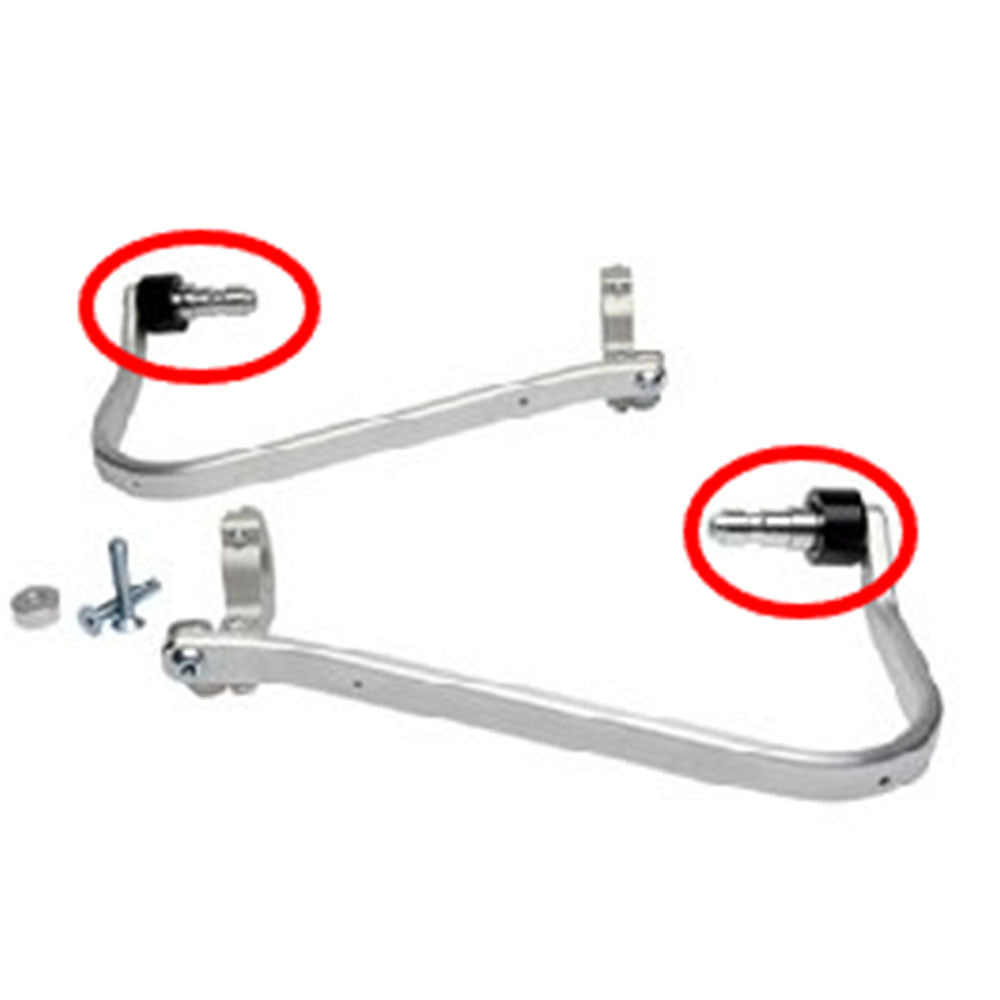 Barkbusters Two Point Mounted Handguards Silver#BHG-084-00-NP