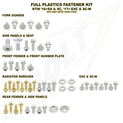 Bolt Full Plastics Fastener Kit#170541-P