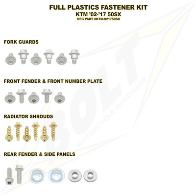 Bolt Full Plastics Fastener Kit#170541-P