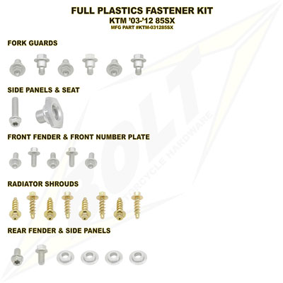 Bolt Full Plastics Fastener Kit#170541-P