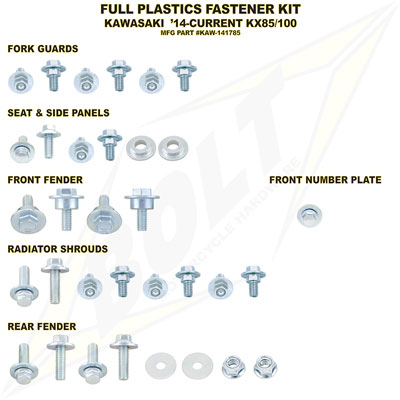 Bolt Full Plastics Fastener Kit#170541-P