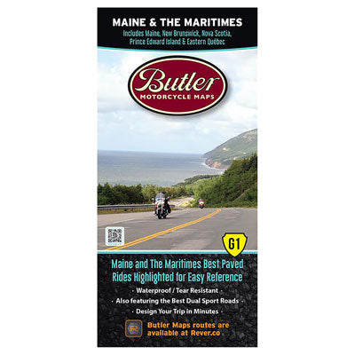 Butler Motorcycle Maps Maine & The Maritimes#mpn_MP-128