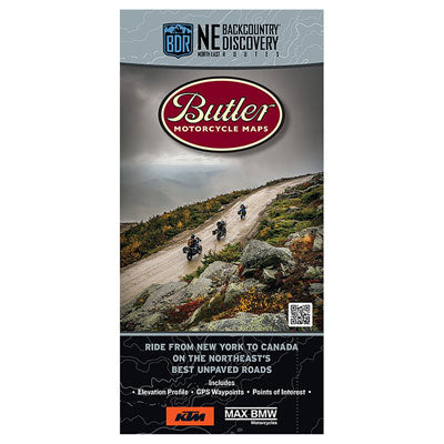 Butler Motorcycle Maps Northeast Backcountry Discover Route: Dual Spor ...