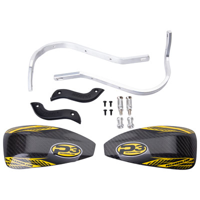Cycra Probend Alloy Handguard Bars with P3 Carbon Hybrid Shields#mpn_