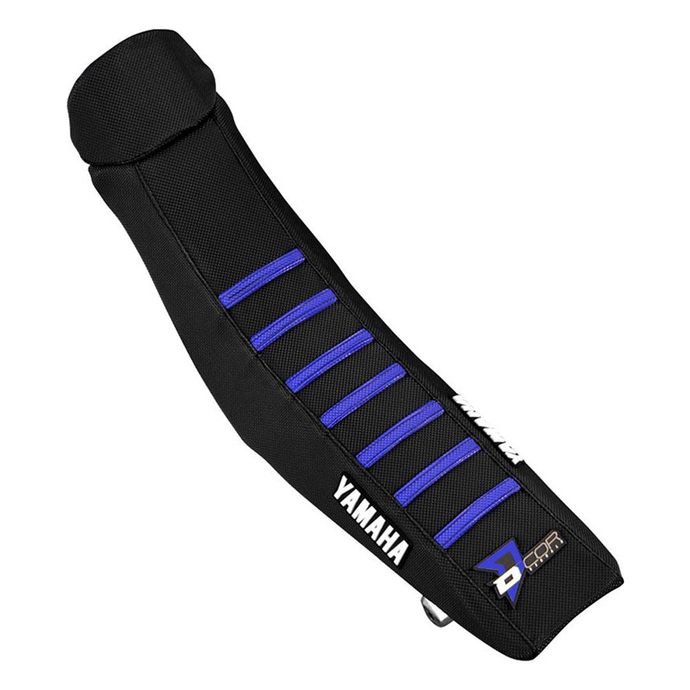 D'Cor Visuals Gripper Seat Cover Ribbed Black/Blue#mpn_30-50-470