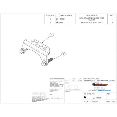 Enduro Engineering Ignition Wire Guard#188096-P