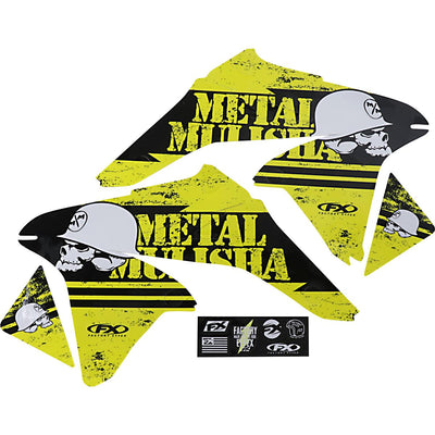 METAL MULISHA SHROUD/AIRBOX GRAPHIC KIT SUZUKI RMZ250 10-18#mpn_23-11424