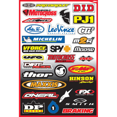 Factory Effex Sponsor Sticker Kit B-3#mpn_10-68002