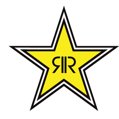 Factory Effex Die-Cut Sticker Rockstar 'Stars' Logo 12" Yellow#mpn_15-94730