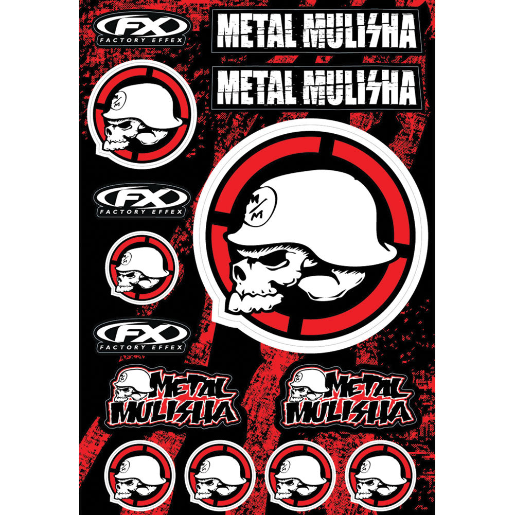 Factory Effex Metal Mulisha Sticker Sheet 2#mpn_16-68052