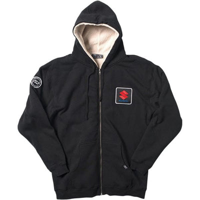 Factory Effex Suzuki Men's Sherpa Zip-Up Hoodie Black, XL#mpn_20-88426